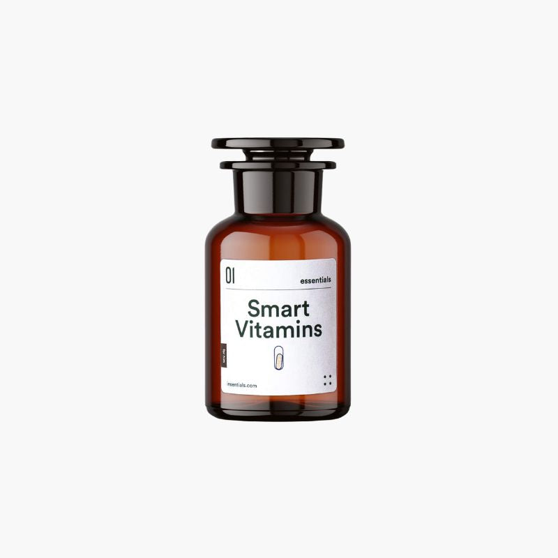 Flacon de verre eco-rechargeable Smart Vitamins for him