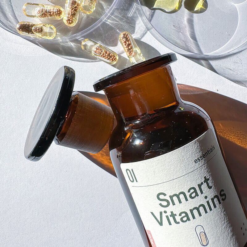 Eco-refill pharmacy jar Smart Vitamins for her