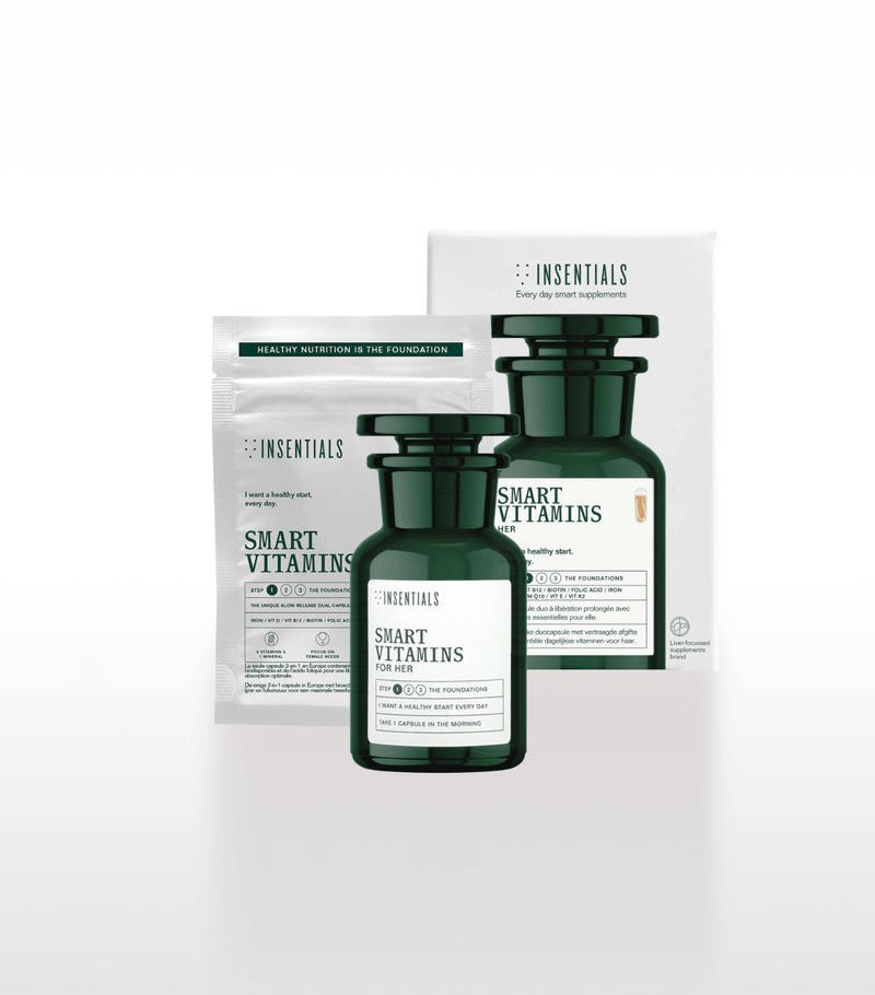 Duo Kit Smart Vitamins for Her Jar & Navulzakje - Insentials