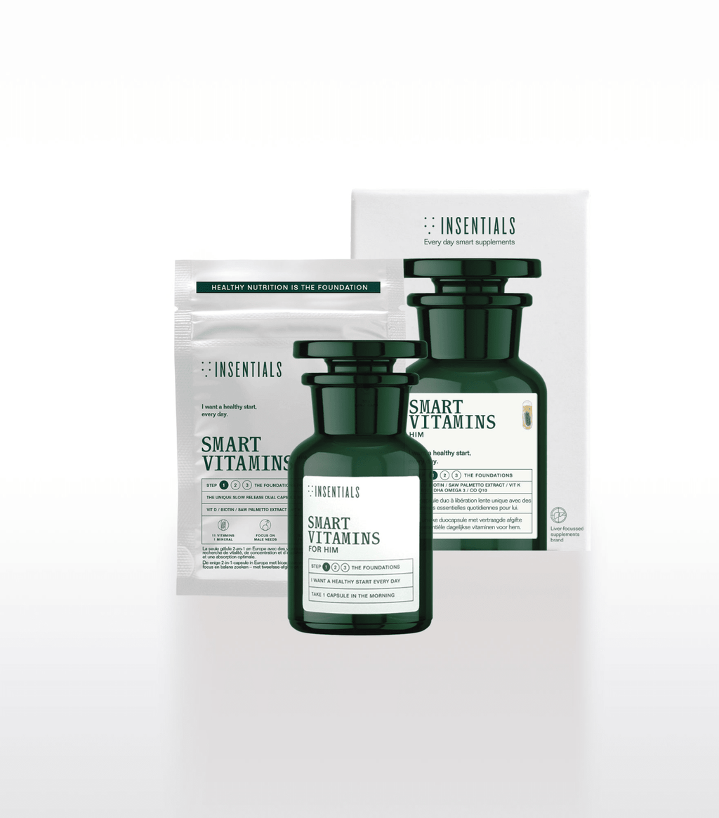 Duo Kit Smart Vitamins for Him Jar & Navulzakje - Insentials