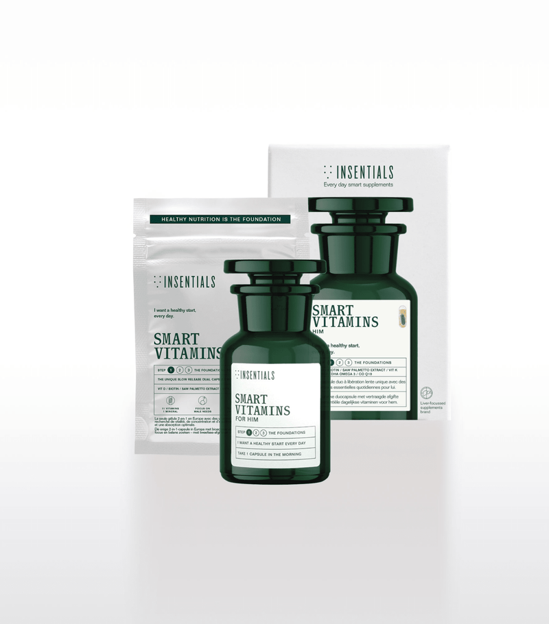 Duo Kit Smart Vitamins for Him Jar & Navulzakje - Insentials